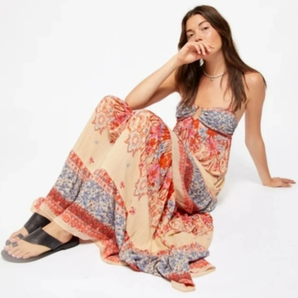 Free People Bohemian Spaghetti Strap Dress